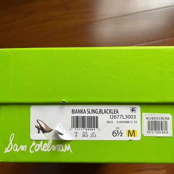 Sam Edelman black sling back dress shoe - Picture 4 of 4